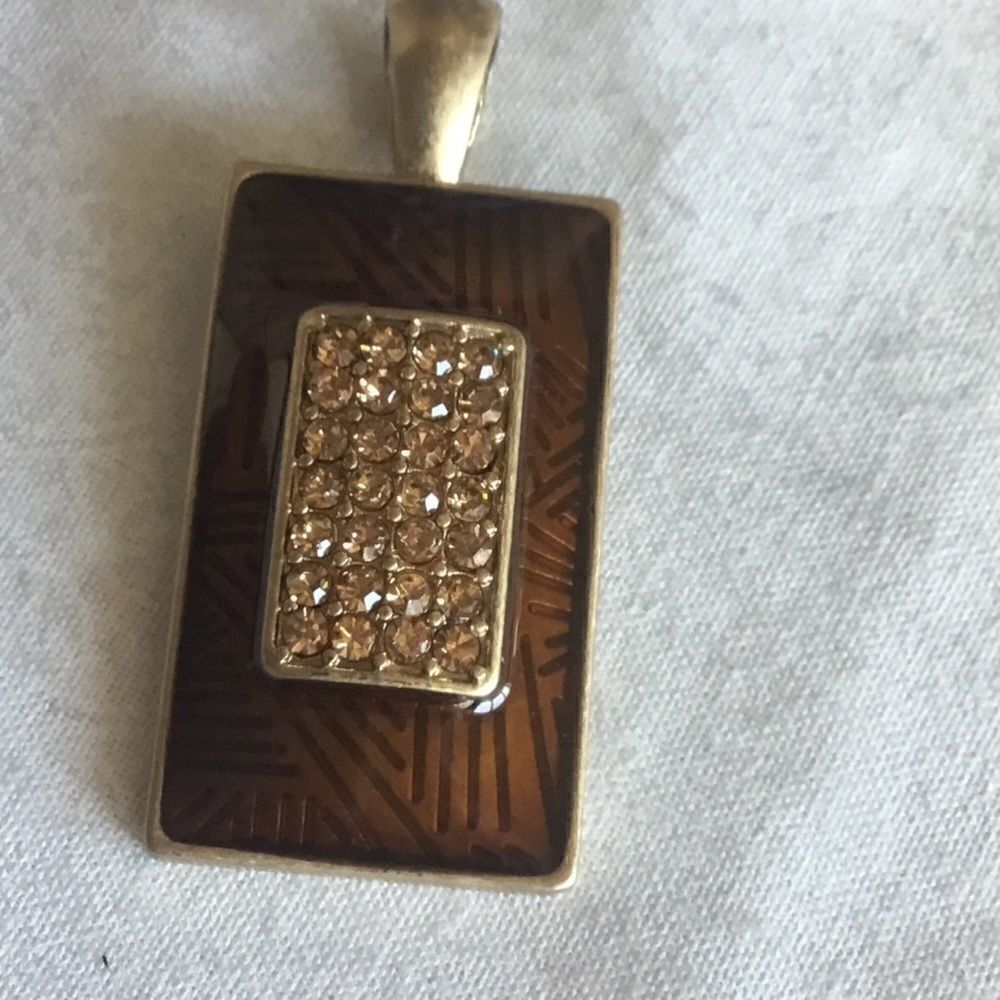 $10 ea or 3/$20. Champagne Crystal Pendant